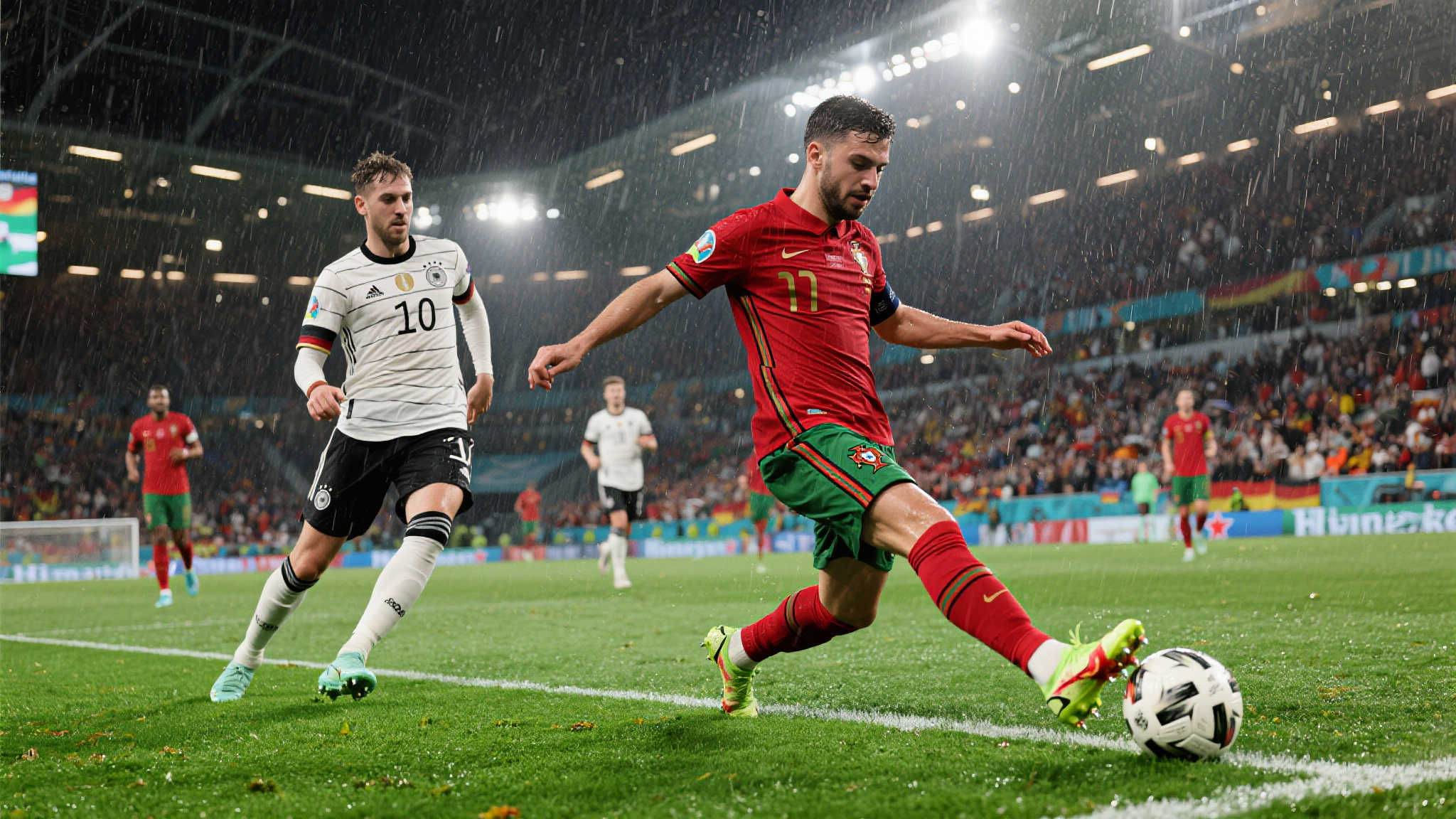 德葡激战!雨夜交锋点燃今晚主场对决 在这个足球激情四溢的夜晚,球迷们翘首以盼一场经典的