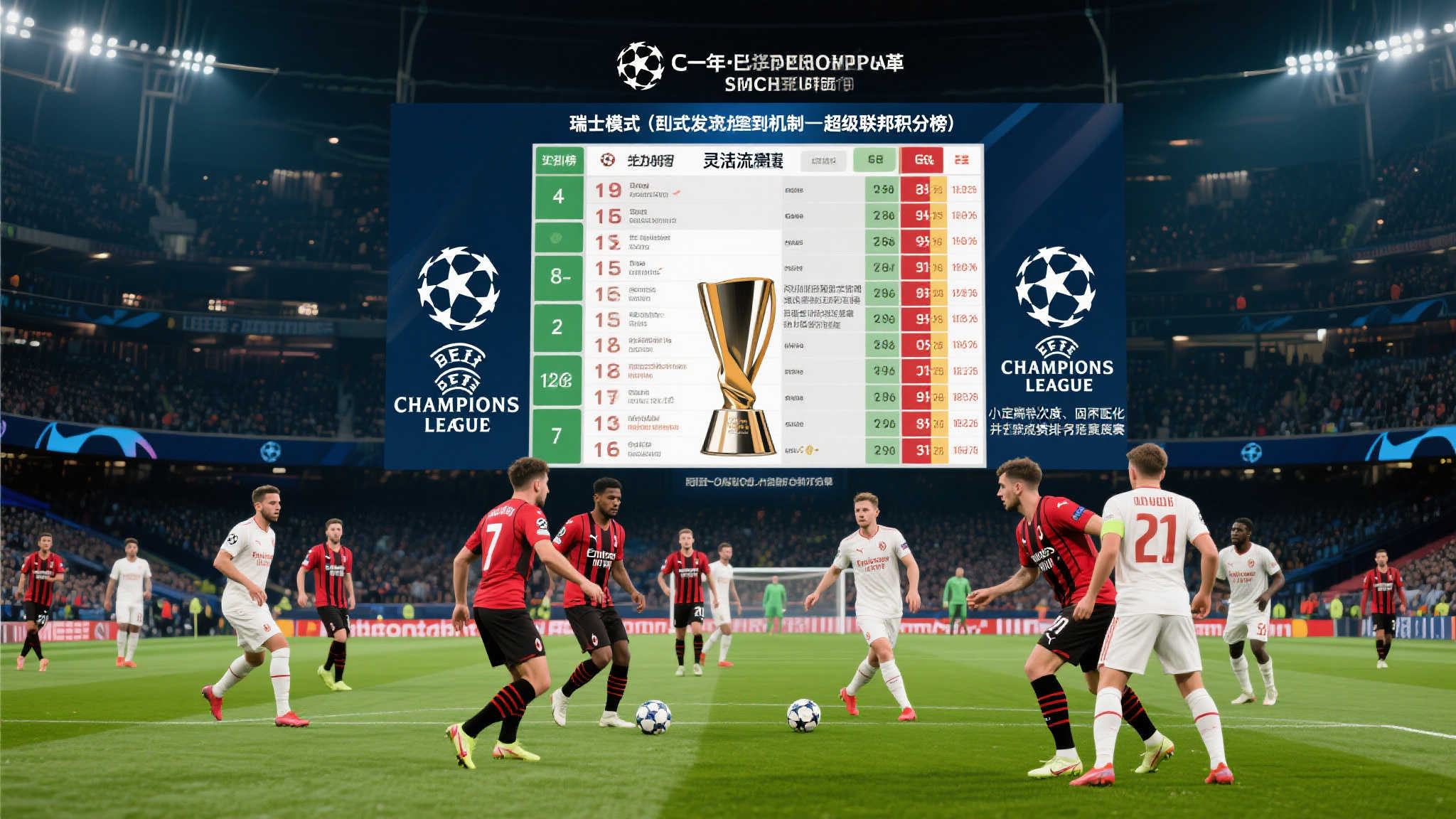 过去多年，欧洲冠军联赛一直遵循分组积分到淘汰阶段晋